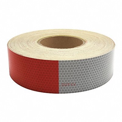 Reflective Tape Roll 150 ft L Red/Silver MPN:38XF46