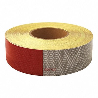 Reflective Tape Roll 2 in W Red/Silver MPN:38XF47