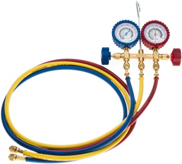 2 Valve Manifold Gauge with 3/5' Hose MPN:500-C