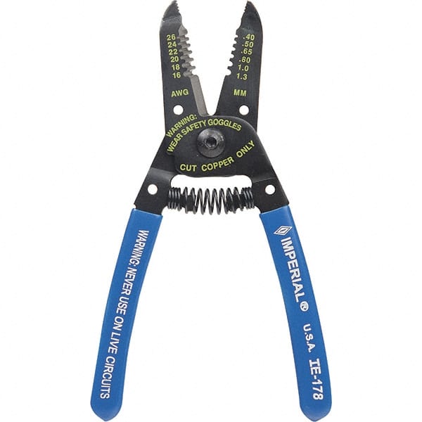 Wire Stripper: 16 AWG to 26 AWG Max Capacity MPN:IE-178