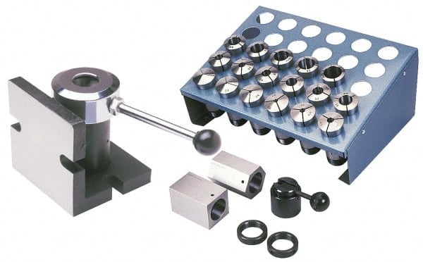 Collet Set: 24 Pc, 1/16 to 1-1/16