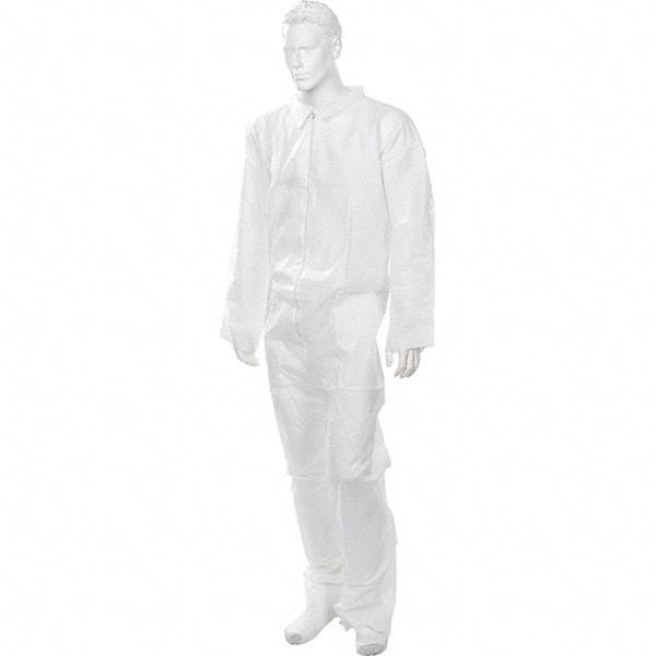 Disposable Coveralls: Size 2X-Large, Polypropylene, Zipper Closure MPN:5502XXL