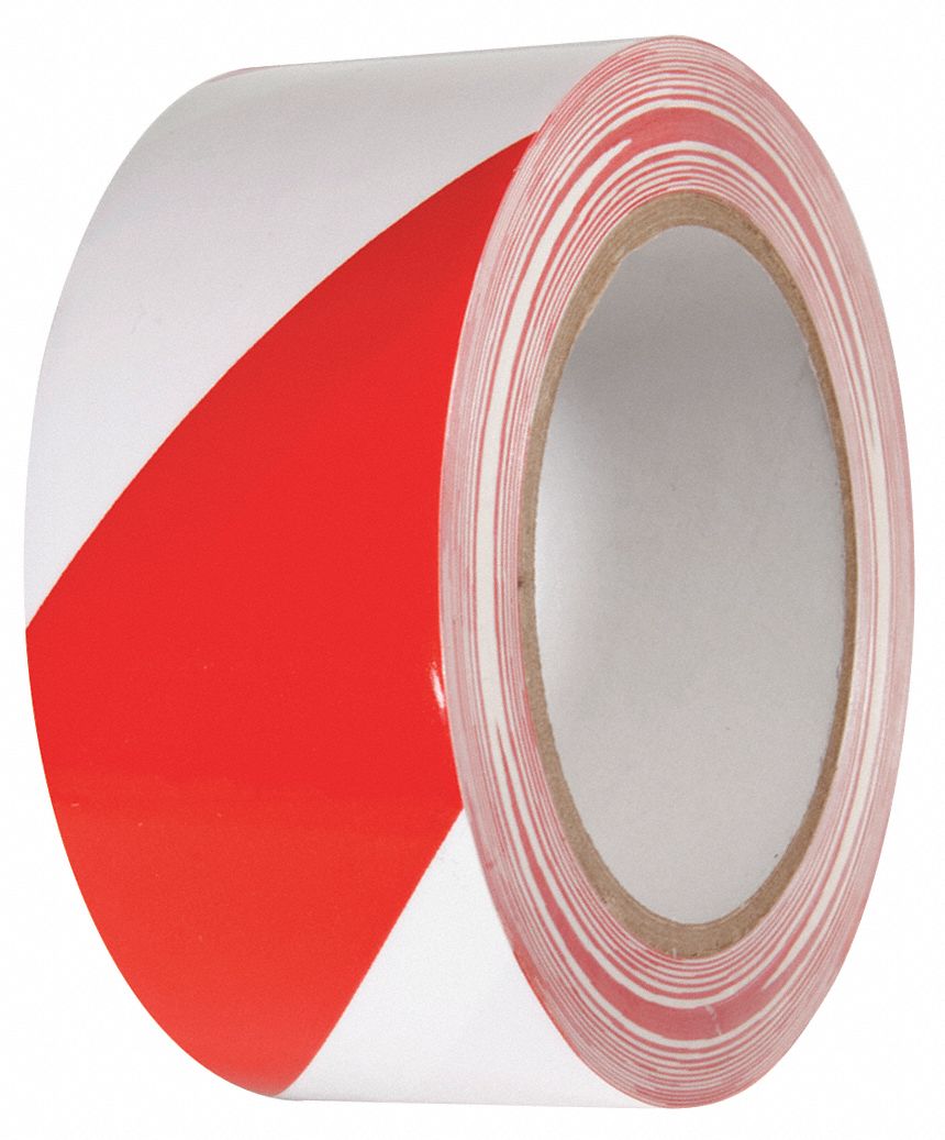 Floor Tape Red/White 2 inx54 ft Roll MPN:VHT211