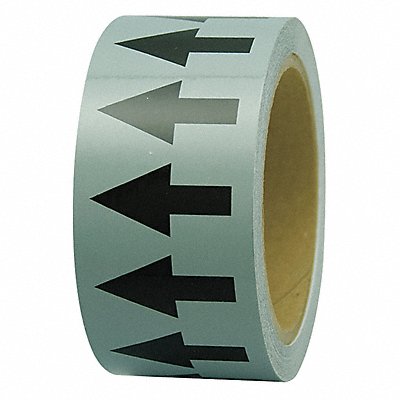 D4933 Arrow Tape Gray 1in W 108ft Roll L MPN:PMA157