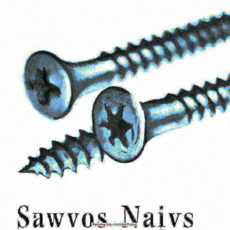 Wood Screw #10 x 1 L Zinc Flat PK100 MPN:A6485-1