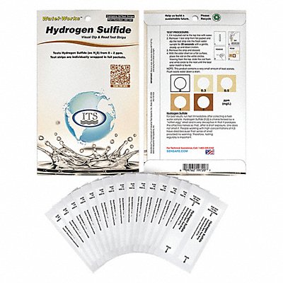 Test Strips Hydrogen Sulfide 0-2ppm PK30 MPN:481167