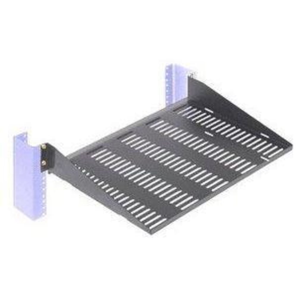 RackSolutions - Rack shelf - black - 2U - 19in (Min Order Qty 2) MPN:2USHL-022HALF-13UV