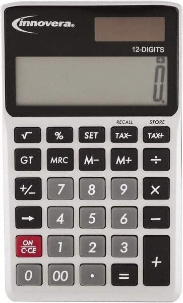 12-Digit LCD 4 Function Handheld Calculator MPN:IVR15922