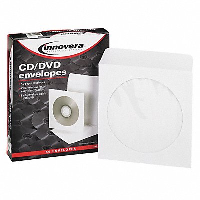 CD/DVD Envelope White PK50 MPN:IVR39403