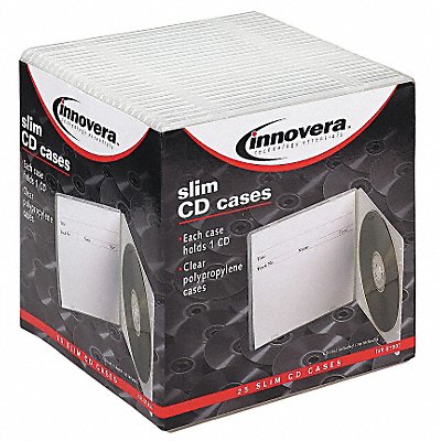 CD/DVD Slim Case Clear PK25 MPN:IVR81900