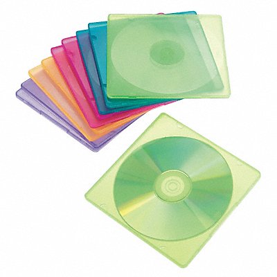 CD/DVD Slim Case Assorted Colors PK10 MPN:IVR81910