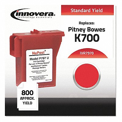 PM Ink Cartridge Red PitneyBows MaxPg800 MPN:IVR7970