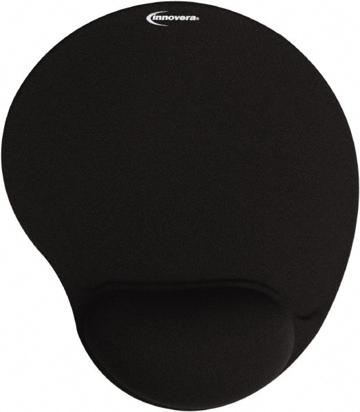 Innovera. Mouse Pad w/Gel Wrist Pad, Nonskid Base, 10-3/8 x 8-7/8, Black MPN:IVR50448