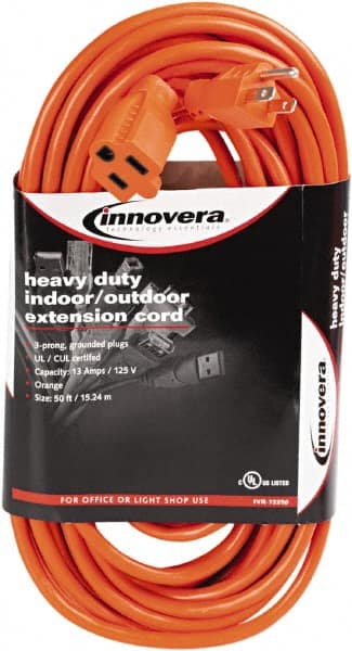 50', 14/2 Gauge/Conductors, Orange Indoor & Outdoor Extension Cord MPN:IVR72250