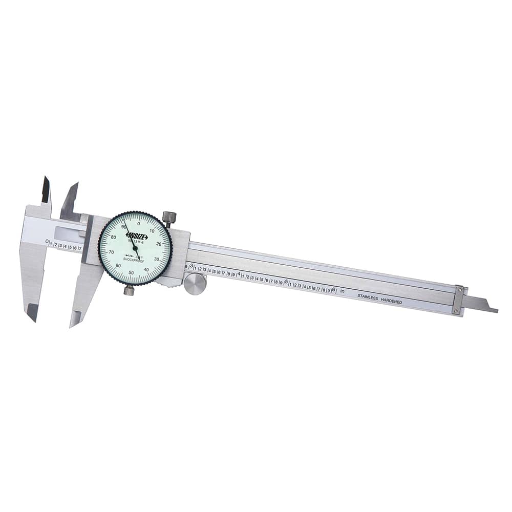 Dial Caliper: 4'' Range, 0.001'' Graduation, 0.1'' per Revolution MPN:1311-4