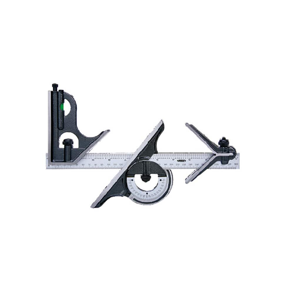 Combination Square Sets, Number of Pieces: 4 , Blade Length (Inch): 12 , Blade Length (Decimal Inch): 12.0000 , Graduation Style: Inch , Graduation (Inch): 1/8 MPN:2278-180E