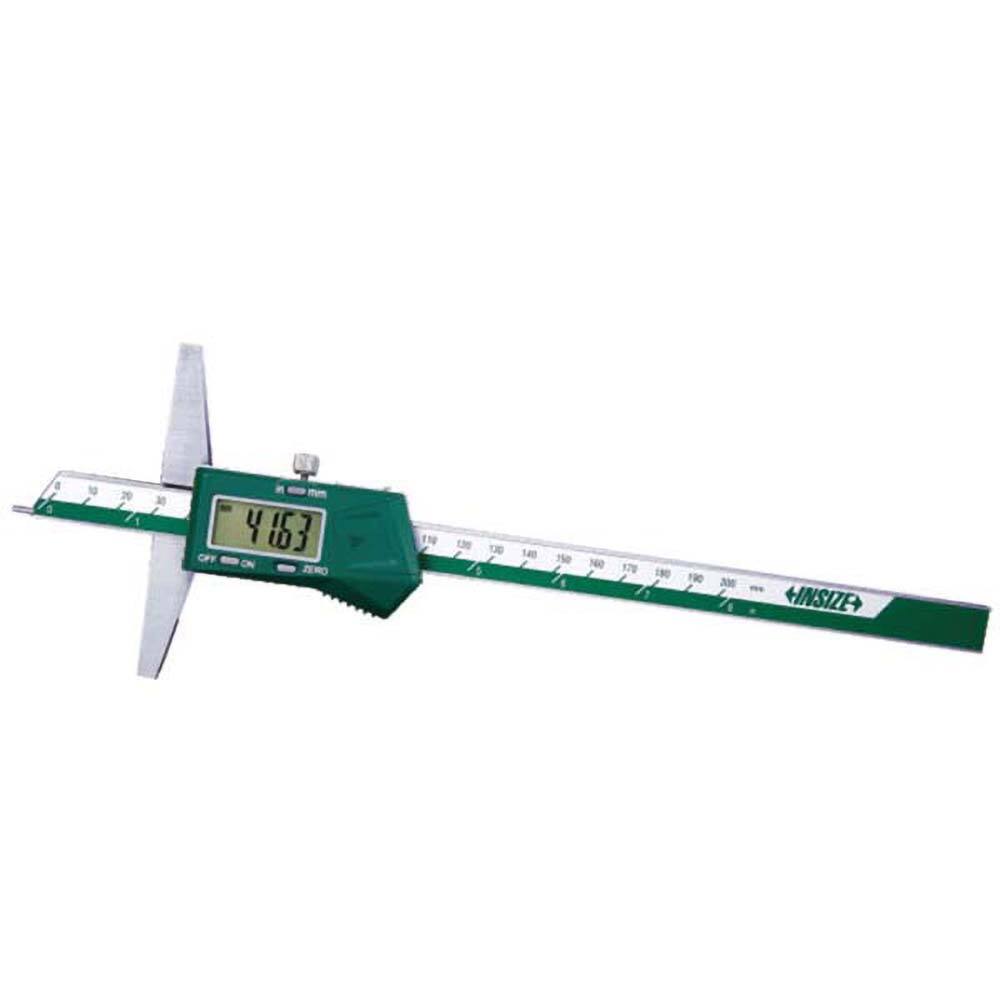 Electronic Depth Gages, Maximum Measurement (mm): 200.00, Resolution (Decimal Inch): 0.0005, Base Length (Inch): 3.9370, Data Output: Yes, Calibrated: Yes MPN:1143-200A