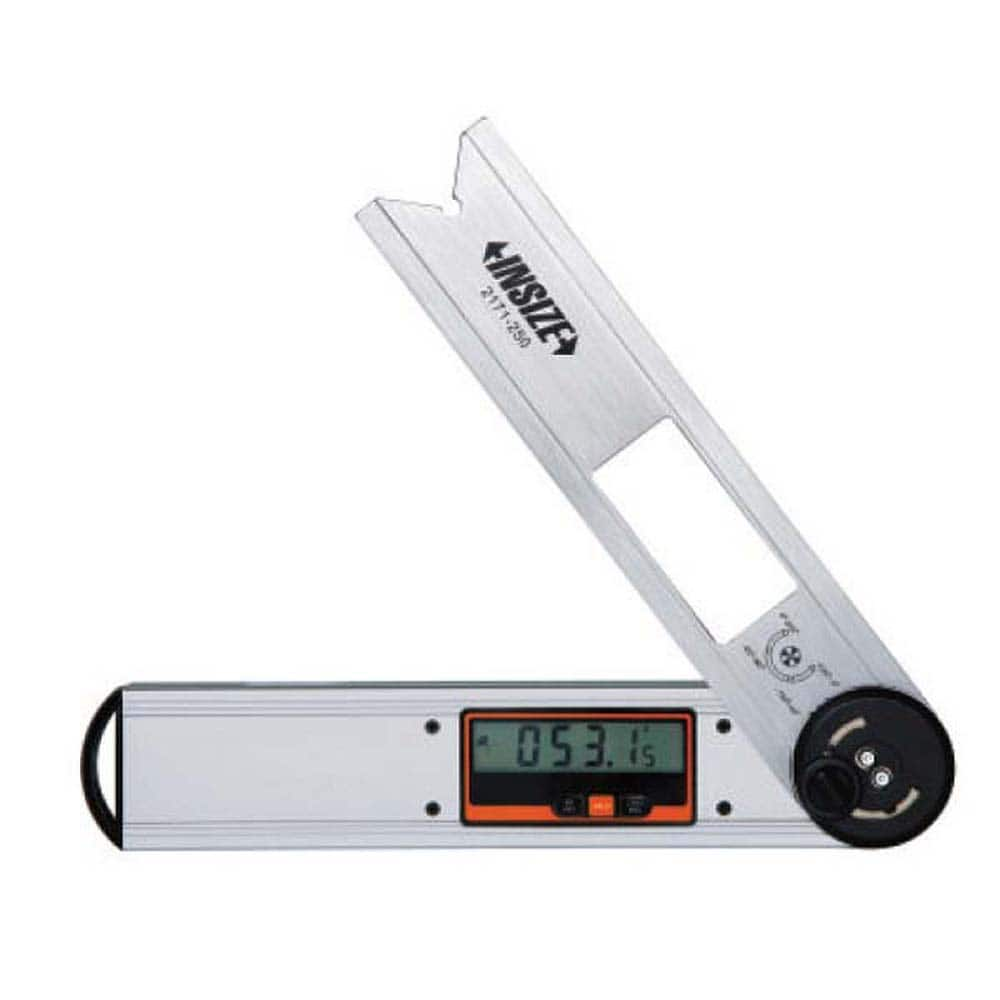 Digital & Dial Protractors, Style: Protractor , Measuring Range (Degrees): 360.00 , Blade Length (Inch): 10 , Magnetic Base: No , Resolution (Degrees): 0.0500  MPN:2171-250