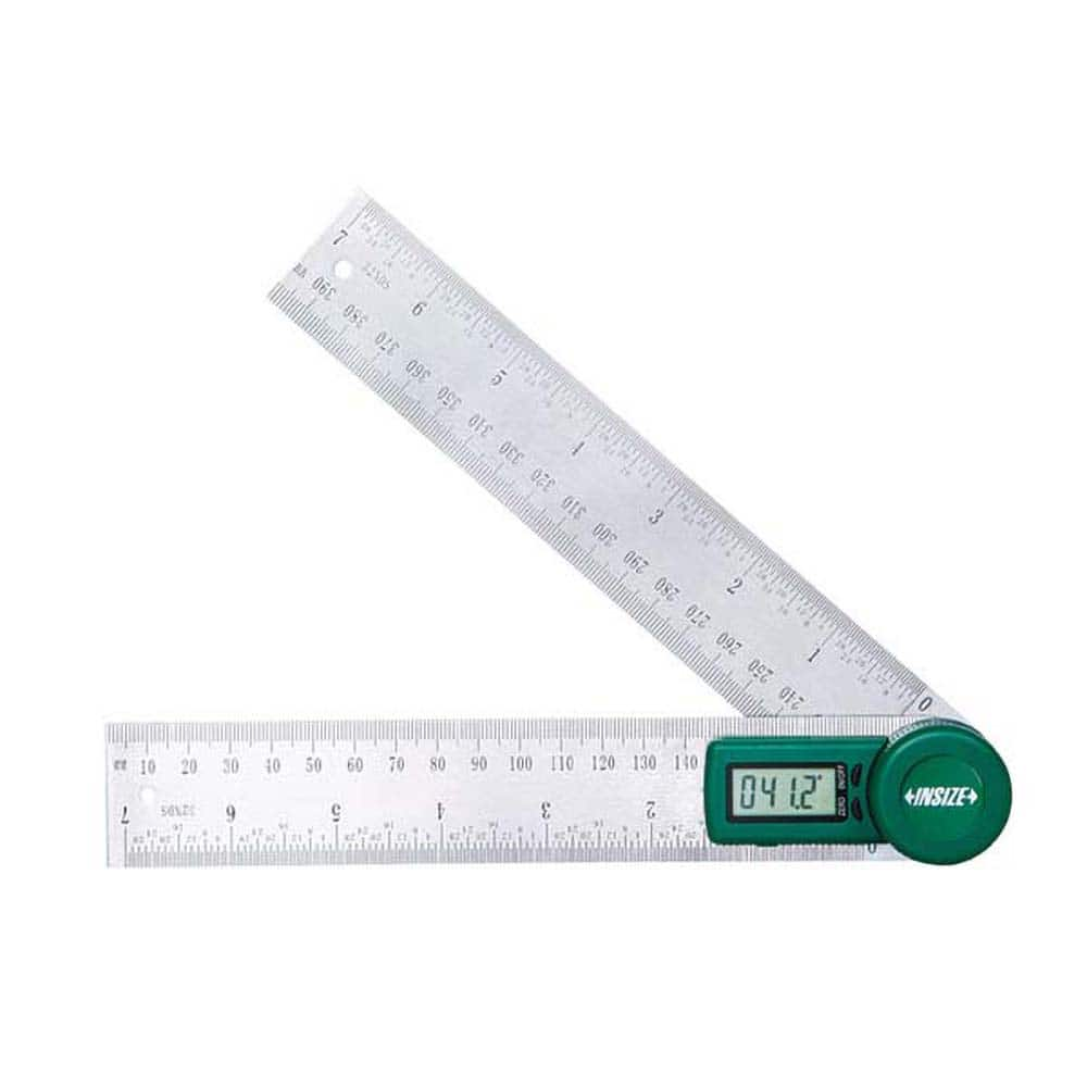 Digital & Dial Protractors, Style: Protractor , Measuring Range (Degrees): 360.00 , Blade Length (Inch): 8 , Magnetic Base: No , Resolution (Degrees): 0.1000  MPN:2176-200