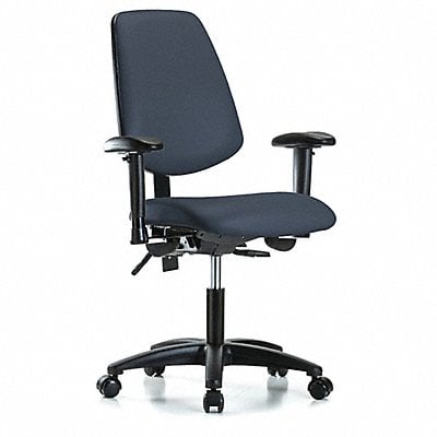 Cleanroom Task Chair 300 lb Cap. Vinyl MPN:GRVDHCH-MB-RG-RC-8582A1