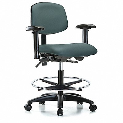 Cleanroom Task Chair 300 lb Cap. Vinyl MPN:GRVMBCH-RG-CF-RC-8546A1