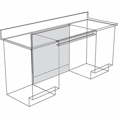 Knee Space Panel 32-5/8 H Pearl White MPN:GRJKSA-ADJGG