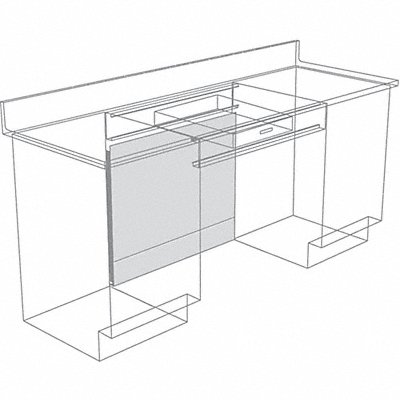 Knee Space Panel 35-1/8 H Pearl White MPN:GRJKSH-3004GG