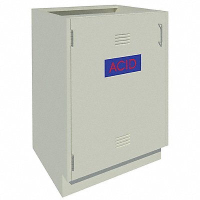 Acid Cabinet 35-1/8 H Pearl White MPN:GRJTP185-24GG