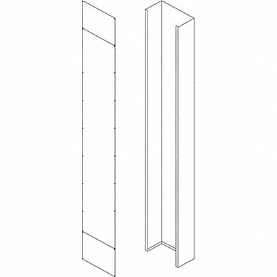 Pipe Enclosures 84 H Pearl White MPN:GRJP509-1284