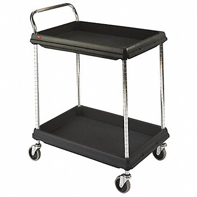 Laboratory Utility Deep Ledge Cart Black MPN:GRBC2030-2DBL