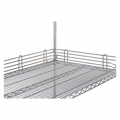 Wire Shelf Ledges 1inx4inx18in StnlStl MPN:GRJL18N-4C