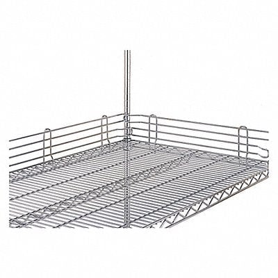 Wire Shelf Ledges 1inx4inx36in StnlStl MPN:GRJL36N-4C