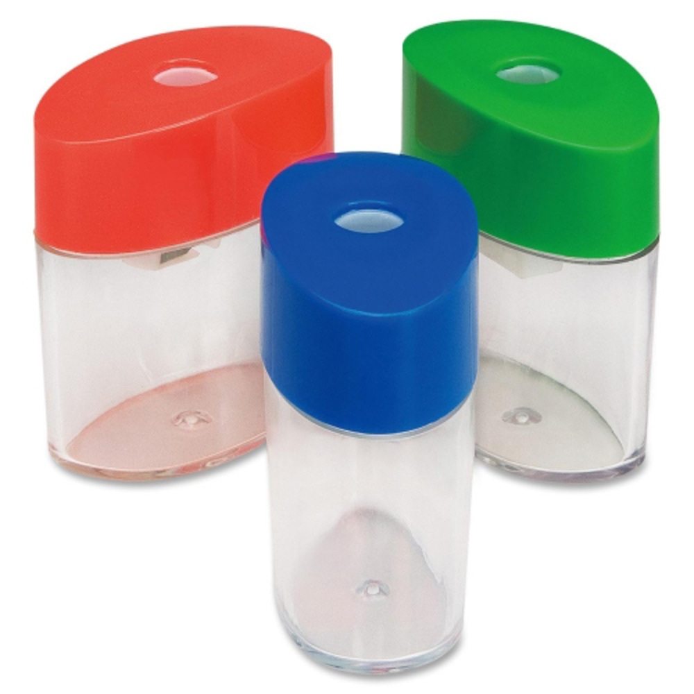 Integra Plastic Sharpener, 2 1/8inH, Assorted Colors (Min Order Qty 87) MPN:42850