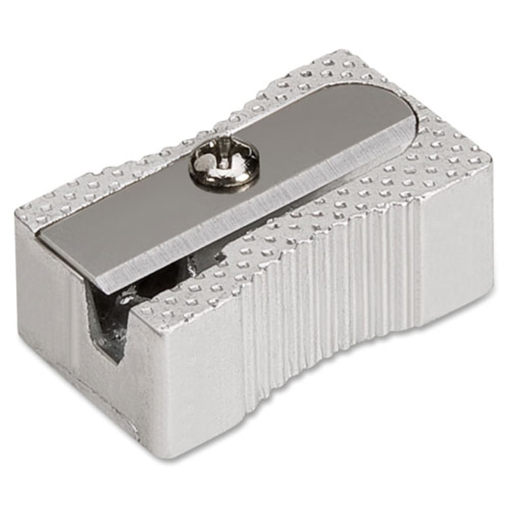 Integra Aluminum Pocket Pencil Sharpener - 1 Hole(s) - Aluminum - Silver - 1 Each (Min Order Qty 23) MPN:42852