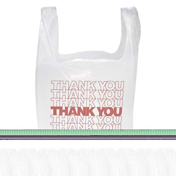 Thank You Handled T-Shirt Bags 11 1/2 X 21 Polyethylene White 900/carton MPN:IBSTHW1VAL