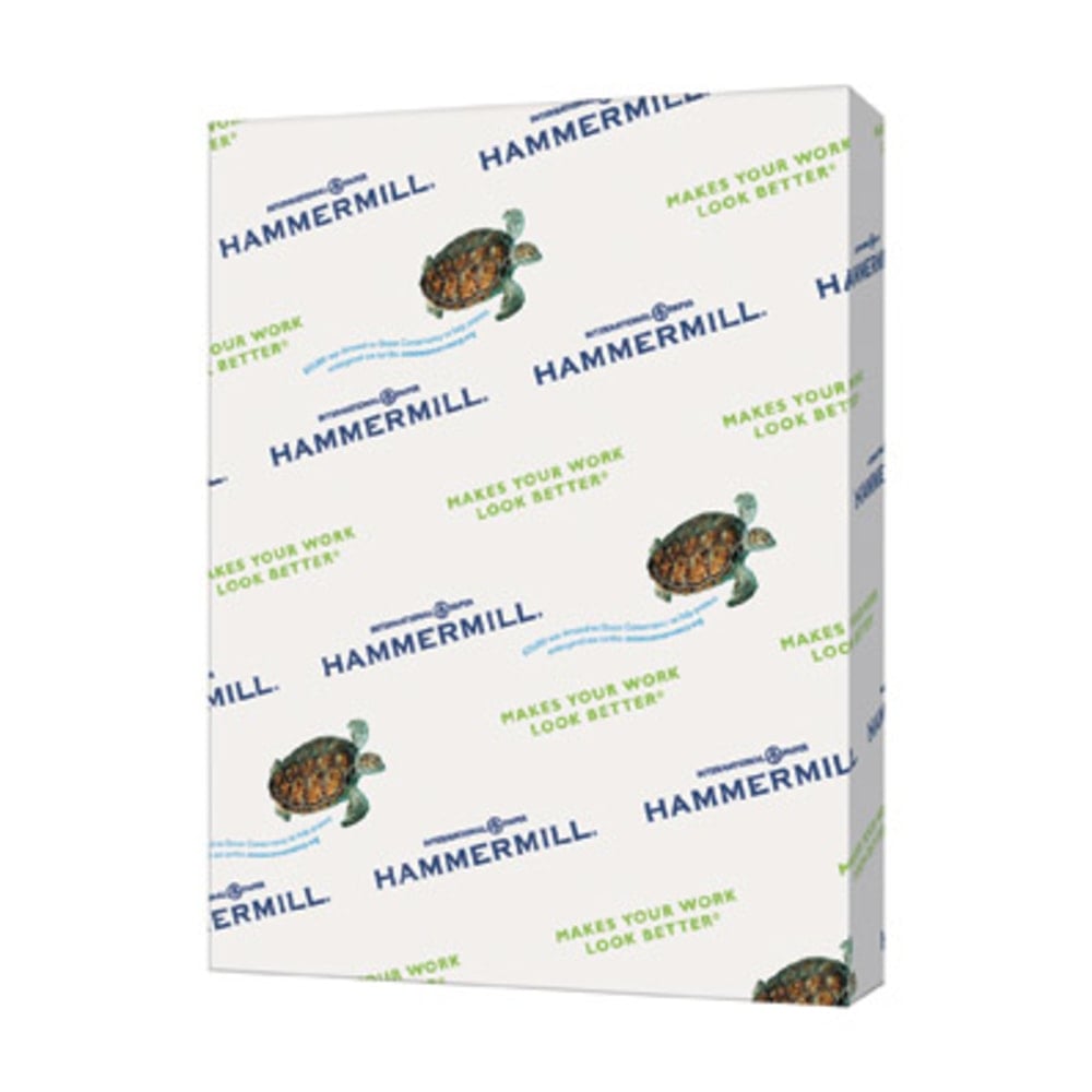 Hammermill Fore Super-Premium Color Copy Paper, Canary, Letter (8.5in x 11in), 500 Sheets Per Ream, 20 Lb, 30% Recycled (Min Order Qty 4) MPN:103341
