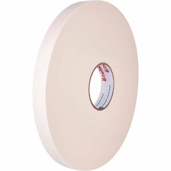 White Double-Sided Polyethylene Foam Tape: 12 mm Wide, 33 m Long, 6 mil Thick, Acrylic Adhesive MPN:N2215.1