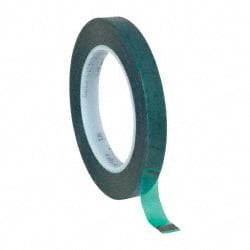 Masking Tape: 12 mm Wide, 72 yd Long, 3.4 mil Thick, Green MPN:06215-00006-00