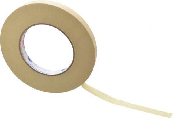 Masking Tape: 12 mm Wide, 60 yd Long, 7.3 mil Thick, Tan MPN:PG21..8