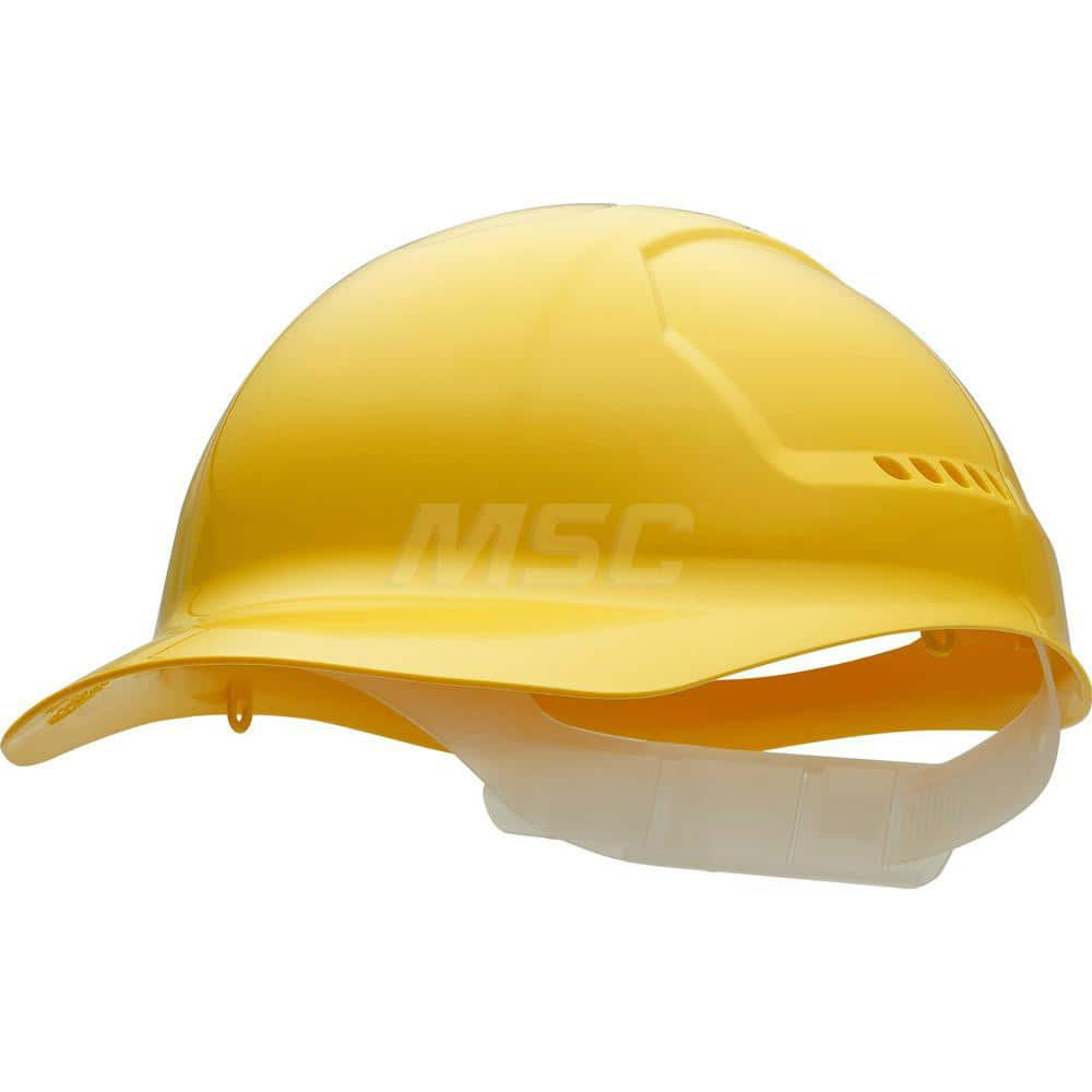 Bump Caps, Bump Cap Type: Front Brim Bump Cap , Material: Plastic , Adjustment Type: Adjustable , Color: Yellow , Vented: Yes  MPN:G62002