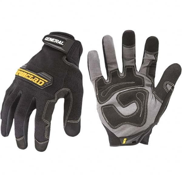 Cut-Resistant Gloves: Size Large, ANSI Puncture 3, Suede & Nylon Lined, Suede & Nylon MPN:GUG-04-L