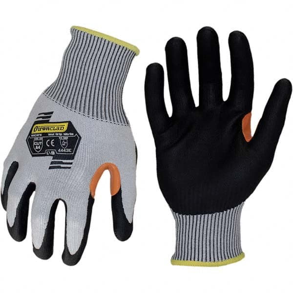 Cut-Resistant & Abrasion Resistant Gloves: Size Small, ANSI Cut A4, ANSI Puncture 5, Foam Nitrile, Series KKC4FN MPN:KKC4FN-02-S