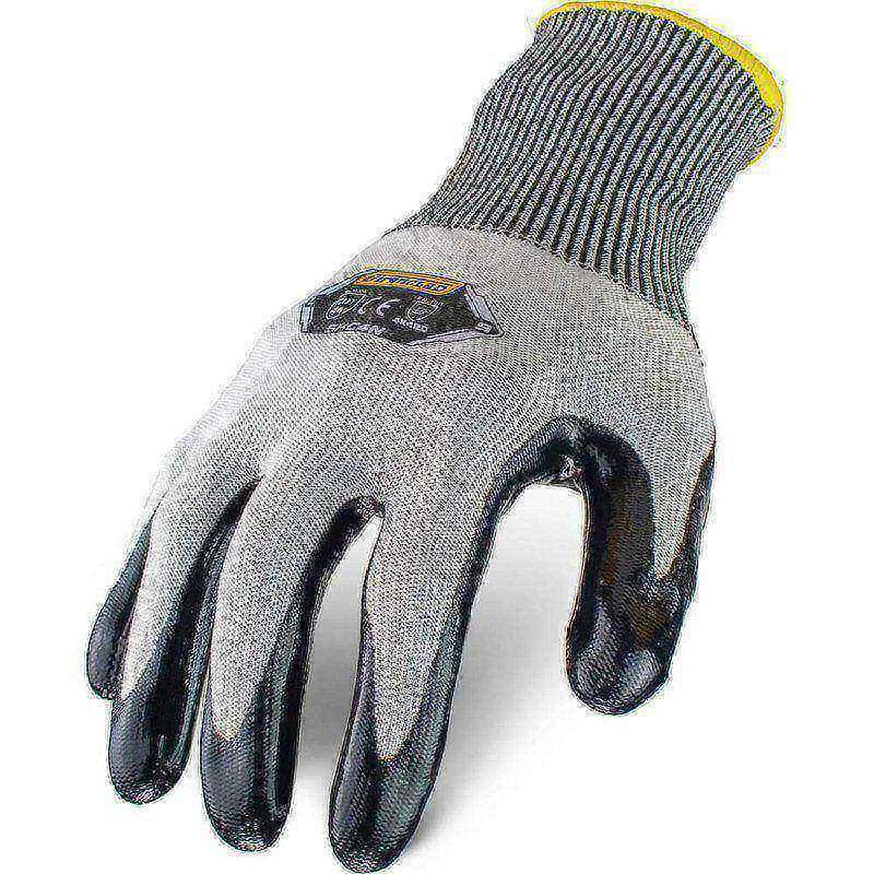 Puncture-Resistant Gloves:  Size  X-Small,  ANSI Cut  A4,  ANSI Puncture  5,  Nitrile,  HPPE Steel Blend Knit MPN:SKC4N-01-XS