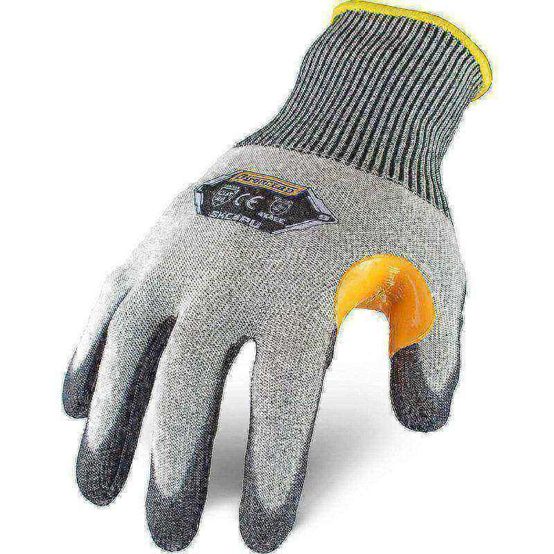 Puncture-Resistant Gloves:  Size  X-Large,  ANSI Cut  A4,  ANSI Puncture  4,  Polyurethane,  HPPE Steel Blended Knit MPN:SKC4PU-05-XL