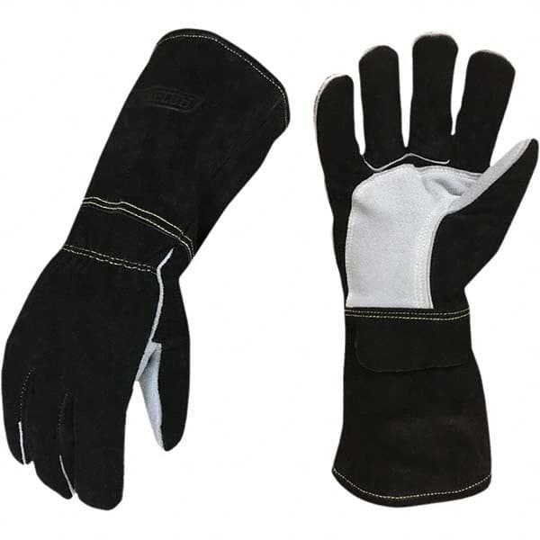 Welding Gloves: Size Medium, Cowhide Leather, MIG Welding Application MPN:WMIG-03-M