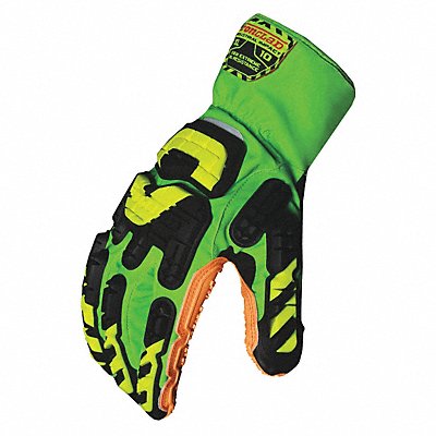 J4900 Anti-Vibration Gloves L Grn/Orng/Yllw PR MPN:VIB-OBM-XOR-04-L