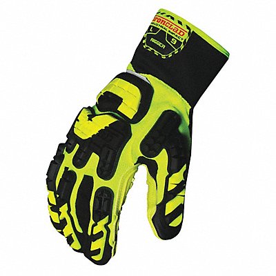 J4901 Anti-Vibration Gloves L Grn/Blk/Yllw PR MPN:VIB-RIG-04-L