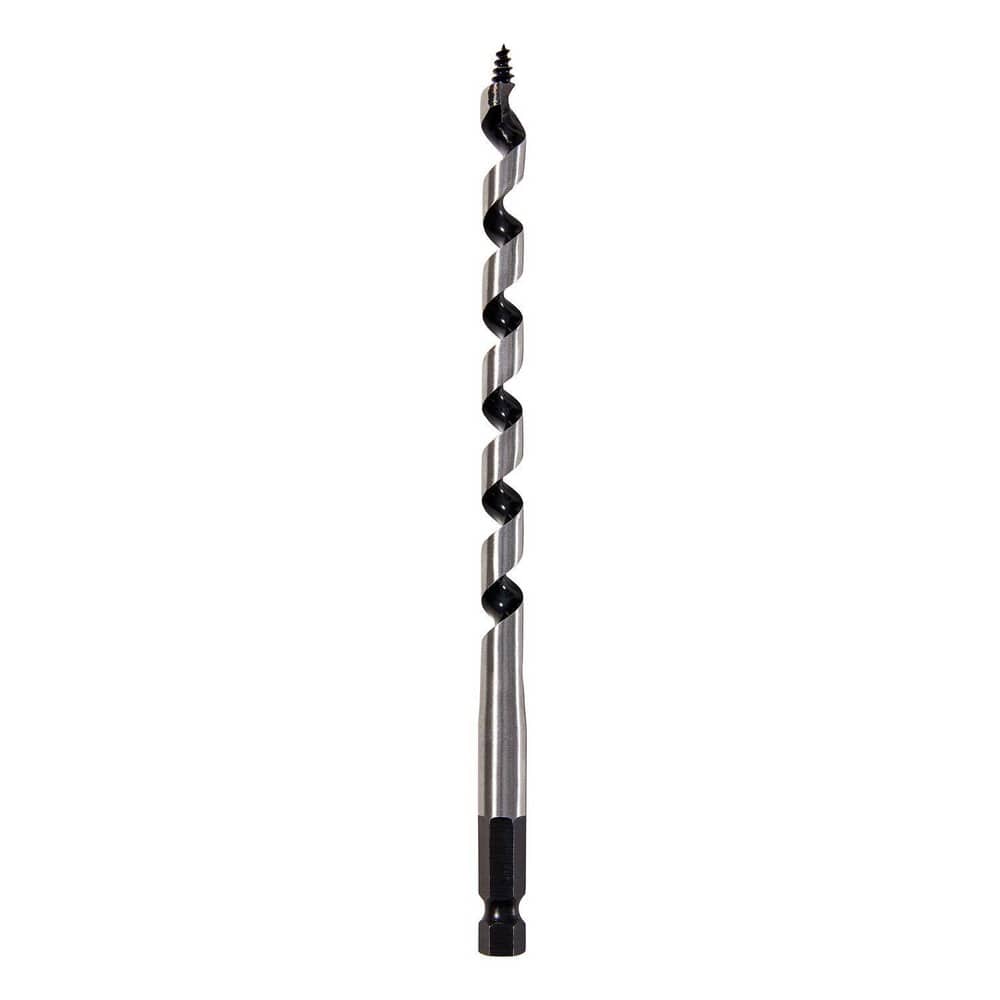 Auger & Utility Drill Bits, Auger Bit Size: 0.375in , Shank Diameter: 0.4370 , Shank Size: 0.4370 , Shank Type: Hex , Tool Material: High-Speed Steel  MPN:1779135