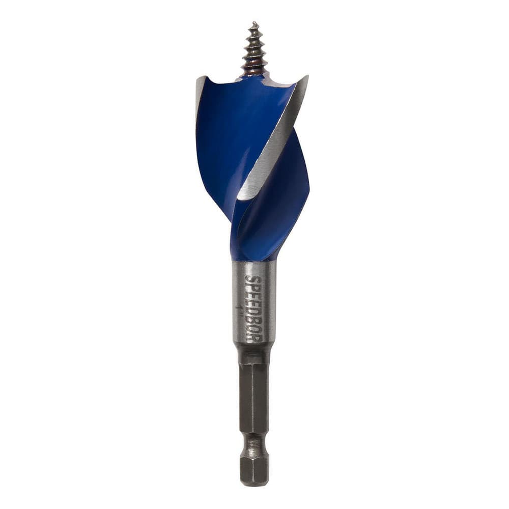 Auger & Utility Drill Bits, Auger Bit Size: 1in , Shank Diameter: 0.4370 , Shank Size: 0.4370 , Shank Type: Hex , Tool Material: High-Speed Steel  MPN:1866037