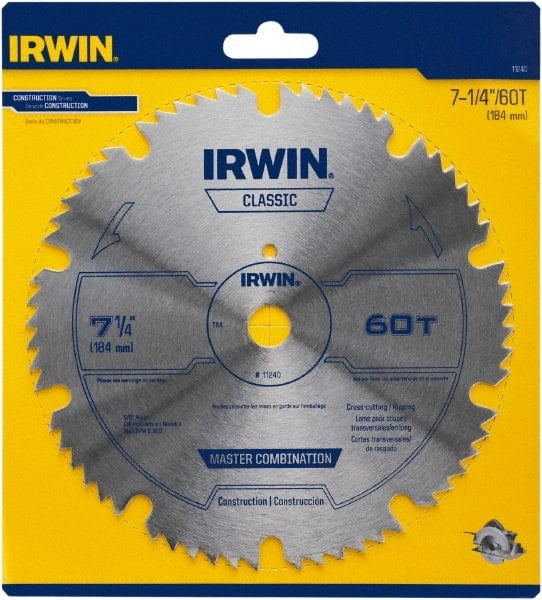 Wet & Dry Cut Saw Blade: 7-1/4